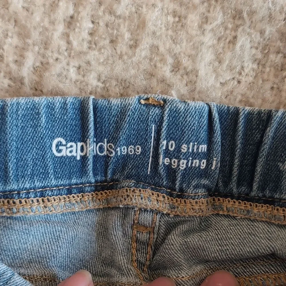 GAP Light Blue Girl's Skinny Jeans with Star Accents